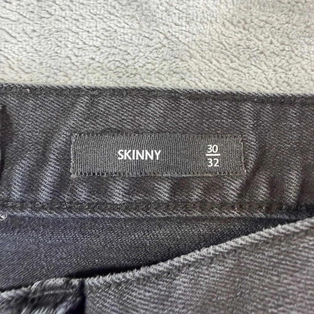 XXX Rude Distressed Skinny Jeans Men's Size 30x32 Black‎ Denim